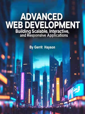 cover image of Advanced Web Development